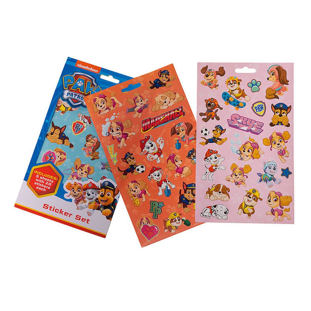 Paw Patrol Klistermærker - 100 stk.