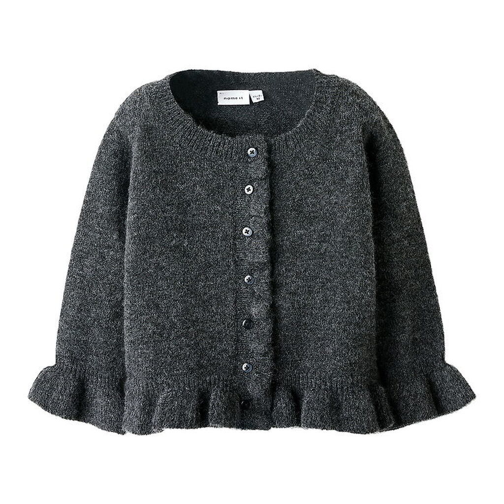 Name It Cardigan - Strik - NmfSupia - Mørkegråmeleret