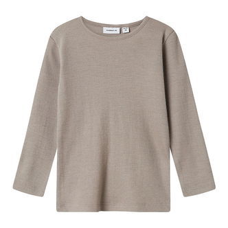 Name It Bluse - Uld/Silke - Rib - NmmWossa - Satellite