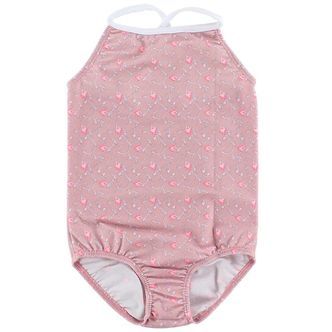 Petit Crabe Badedragt - UV50 - Rosa m. Blomster