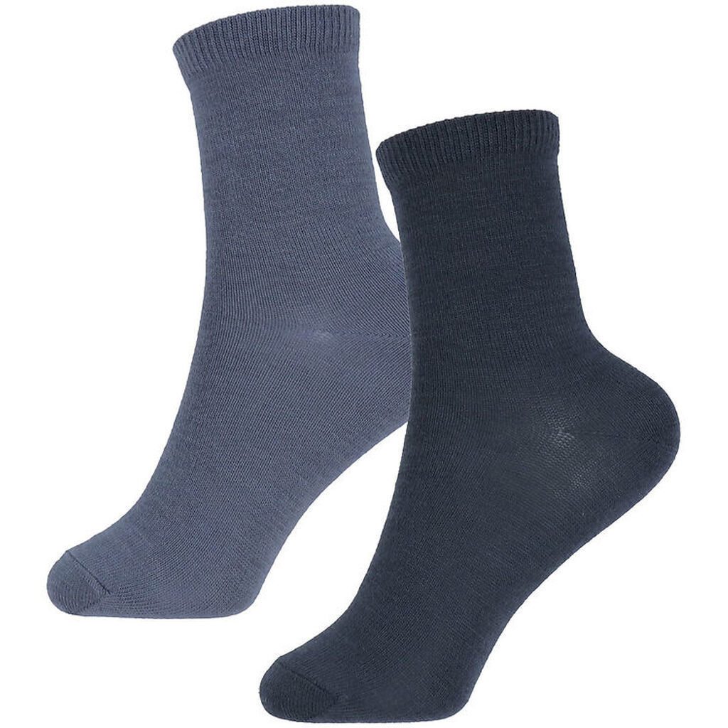 Name It Strømper - 2-pak - Uld/Bomuld - NkmWak - Folkstone Gray