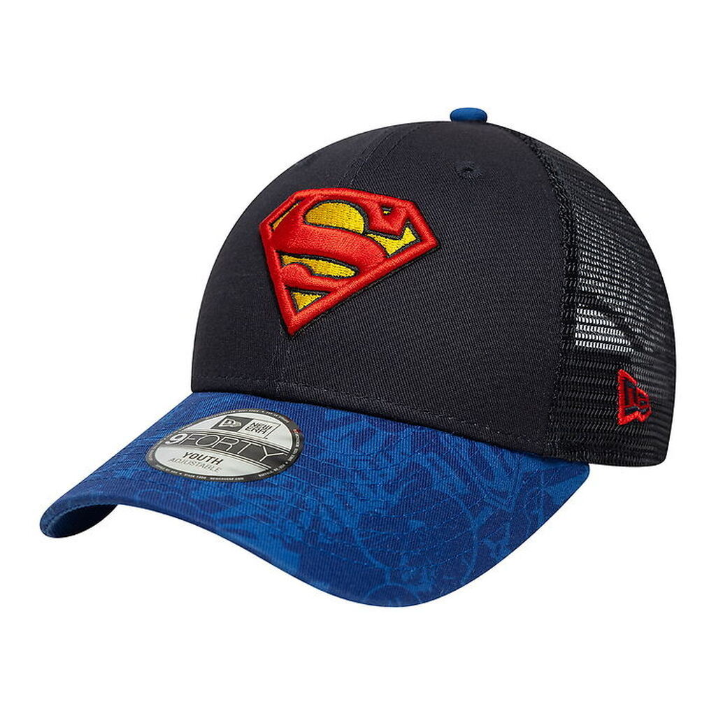 New Era Kasket - 9Forty - Trucker - Superman - Blå