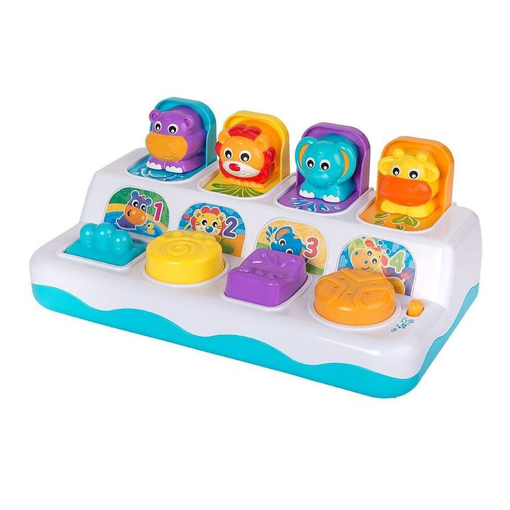 Playgro Aktivitetslegetøj - PopUp Junglevenner m. Musik/Lys