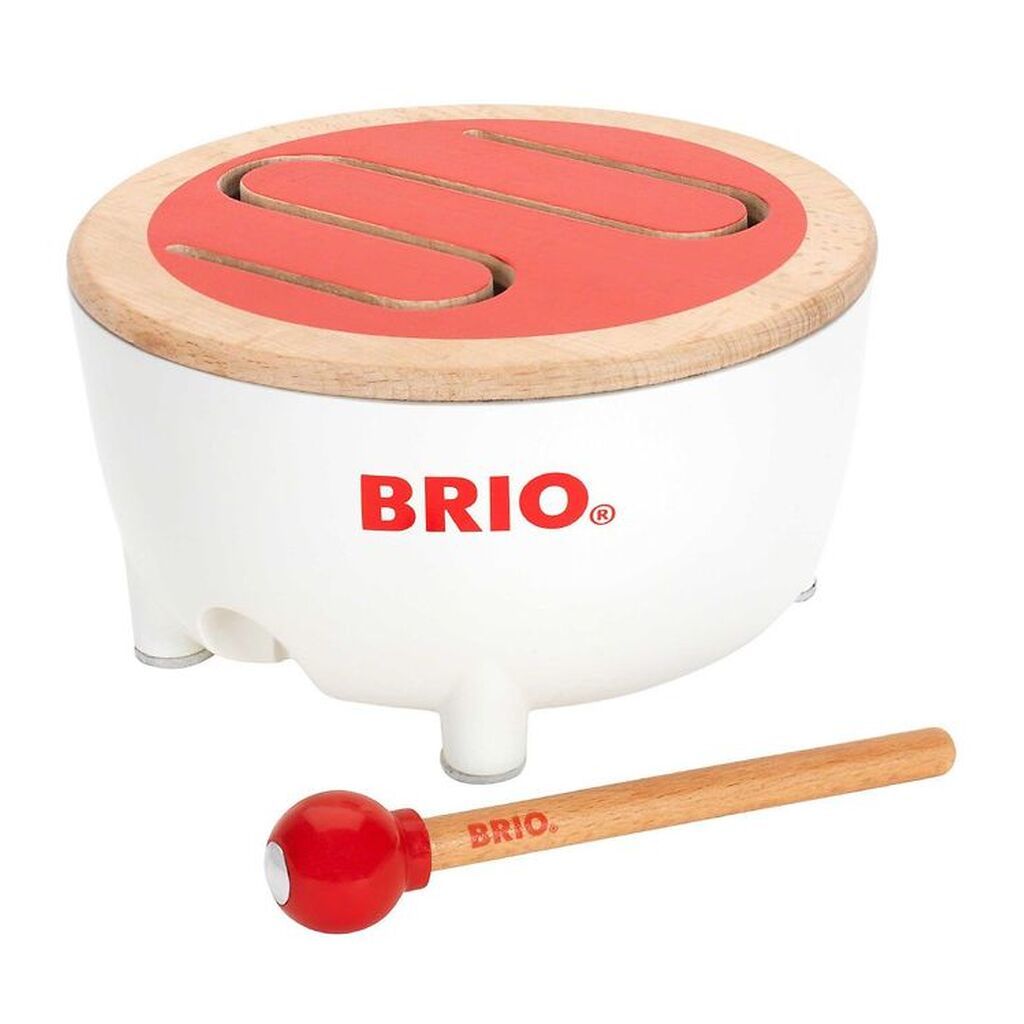 BRIO Toddler Tromme - Rød/Hvid 30181