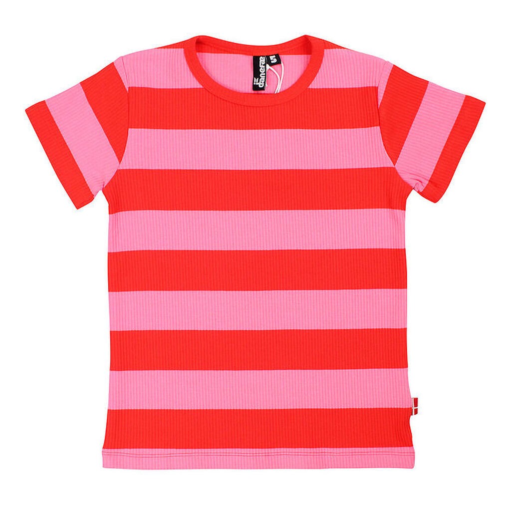 Danefæ T-shirt - Danestory - Summer Red/Bright Pink