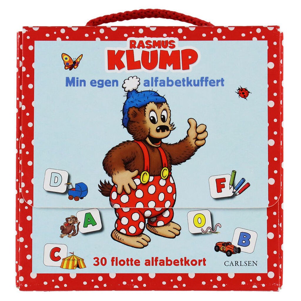 Forlaget Carlsen Bogstavkort - Rasmus Klump - Min Egen Alfabetku