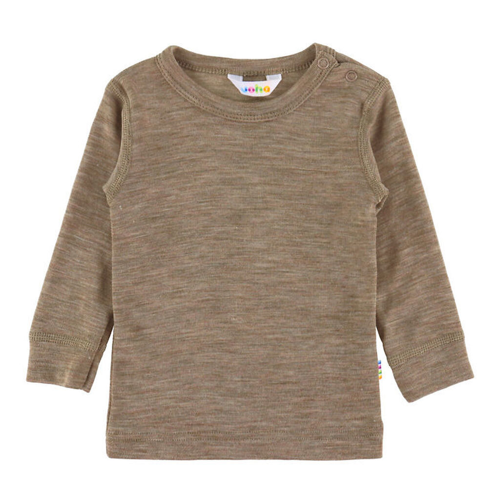 Joha Bluse - Uld/Silke - Beige Melange