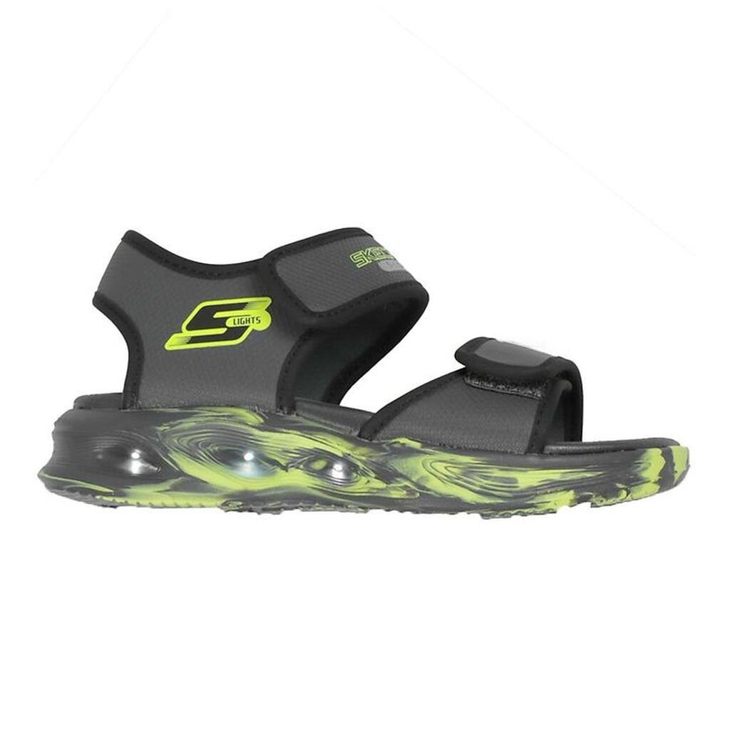 Skechers Sandal m. Lys - Light Sola - Charcaol/Black