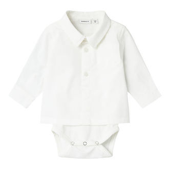 Name It Skjortebody L/Æ - NbmRoah - Bright White