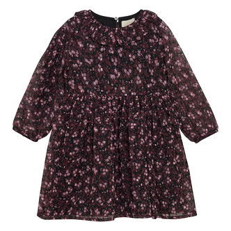 Creamie Kjole - Flower Dobby - Sort