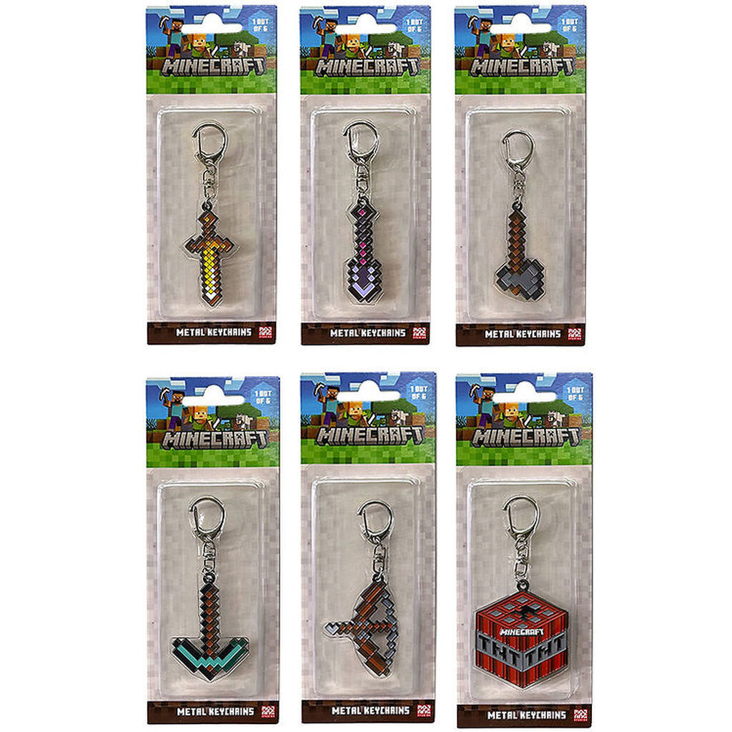 Minecraft Nøglering - Assorteret