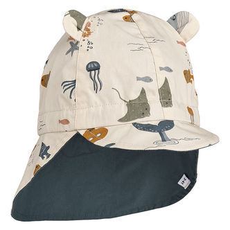 Liewood Legionærhat - Gorm - Vendbar - Sea Creature/Sandy