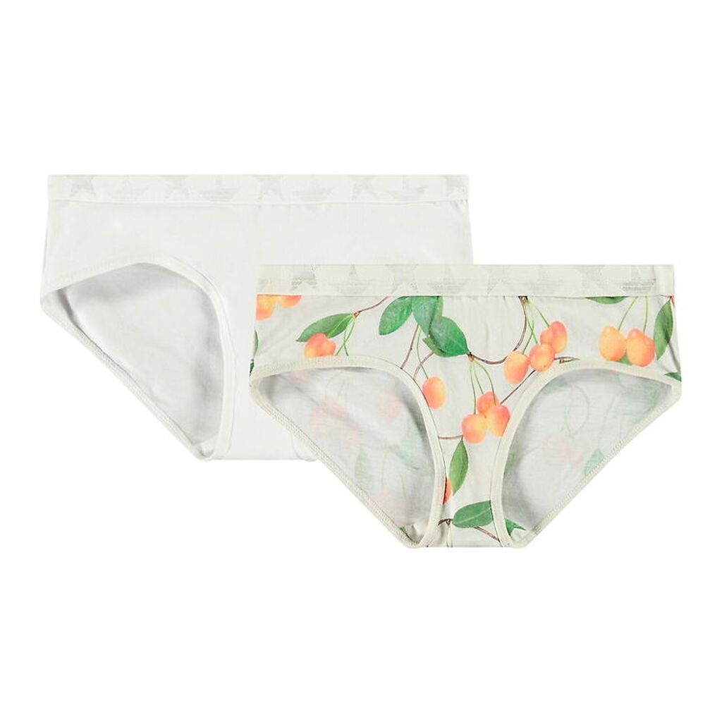 Molo Trusser - 2-pak - Jana - Cherries White