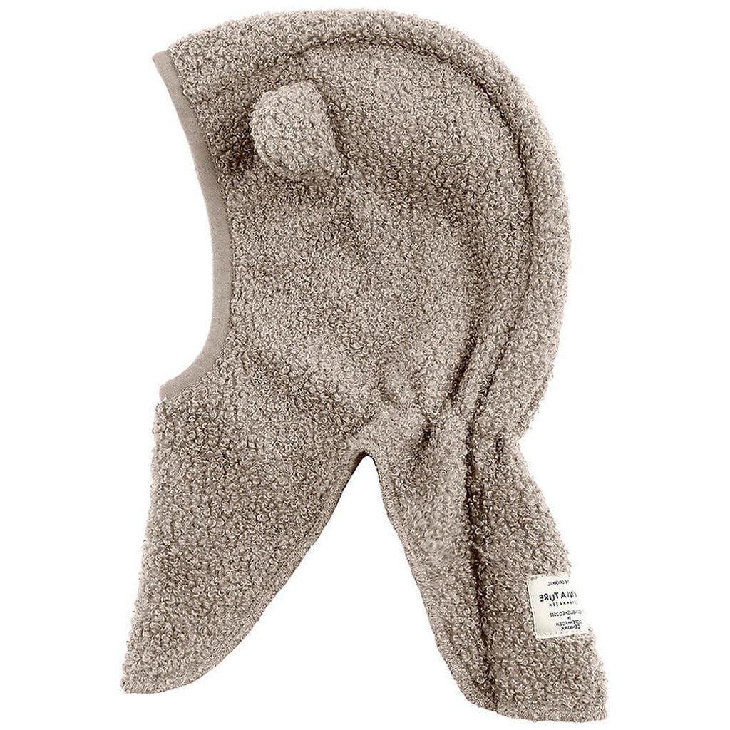 Mini A Ture Elefanthue - 1-lags - Teddyfleece - MatJeffi - Grey