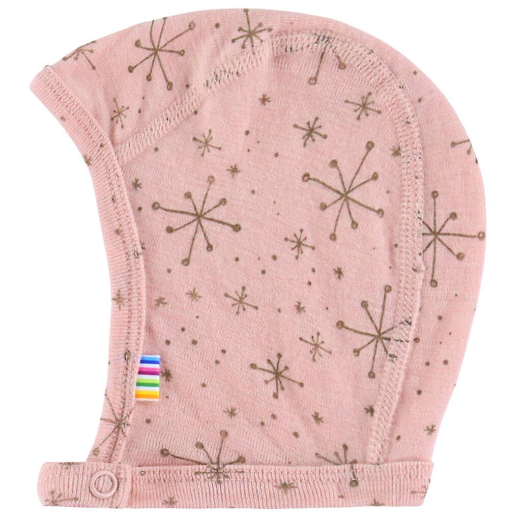 Joha Babyhjelm - 1-lags - Uld - Rosa m. Stjerner