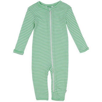 Joha Heldragt - Rib - Uld/Silke - Off White/Grøn