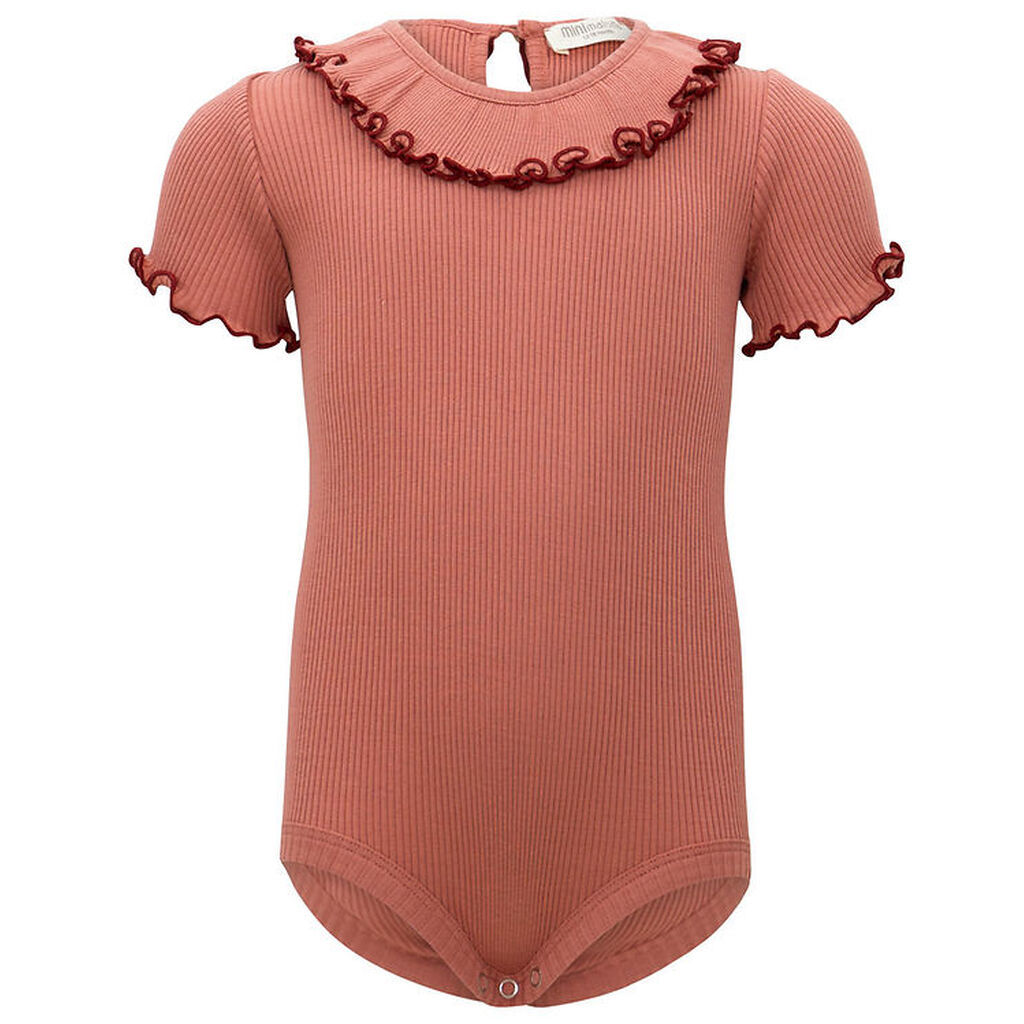 Minimalisma Body k/æ - Rib - Silke/Bomuld - Antique Red