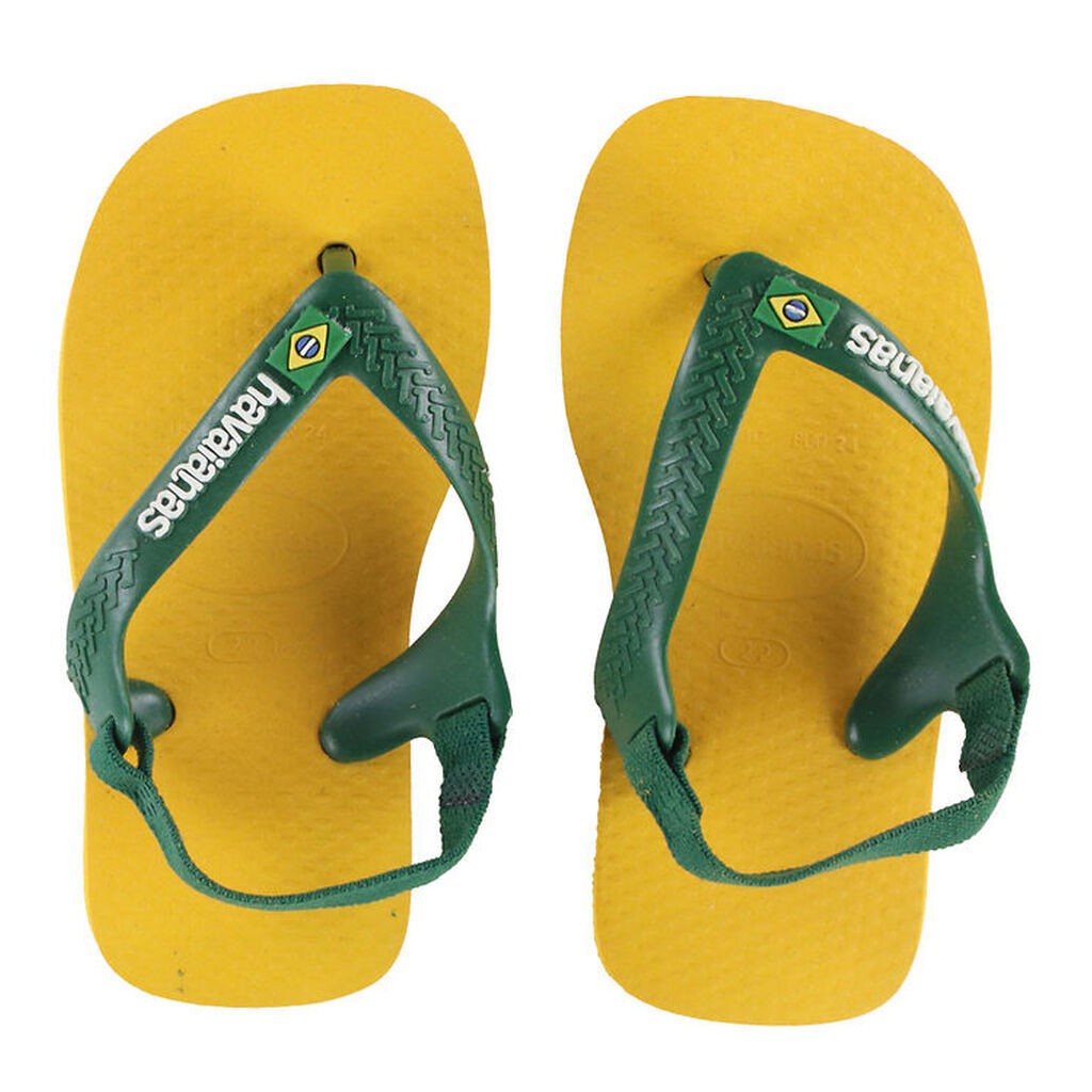 Havaianas Klipklapper - Baby Brasil Logo II - Pop Yellow/Amazon