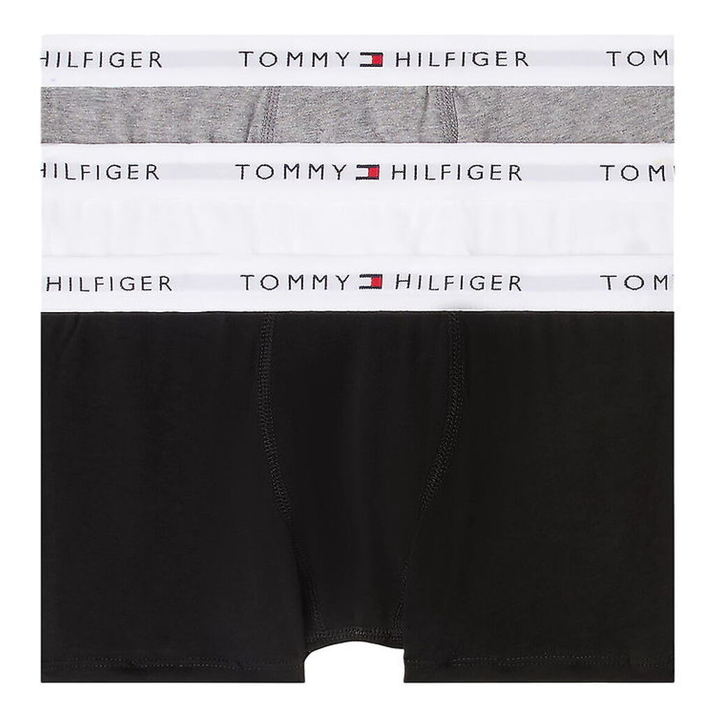 Tommy Hilfiger Boxershorts - 3-pak - Hvid/Sort/Gråmeleret