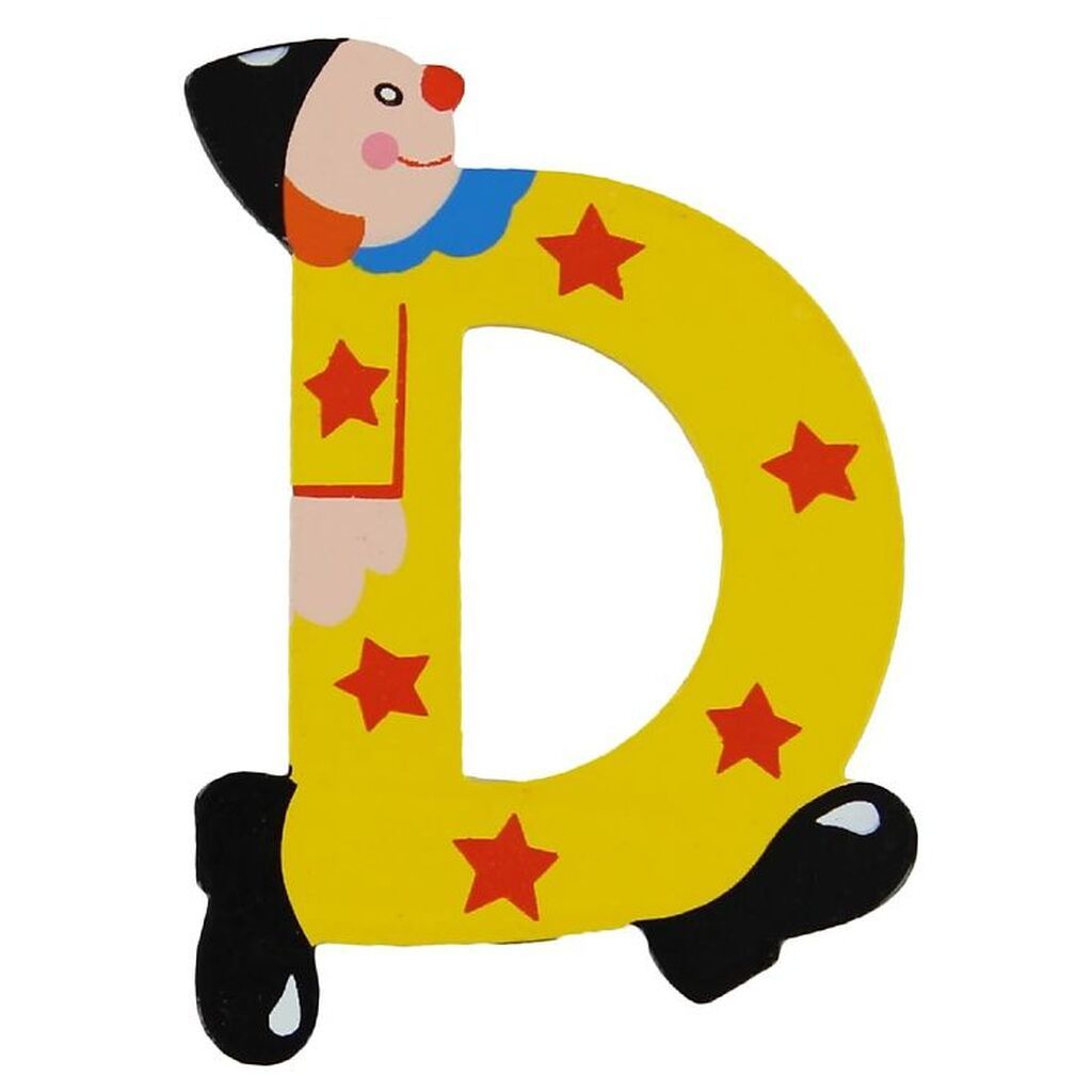 Petit Jour Paris Klovne Bogstav - D - Gul