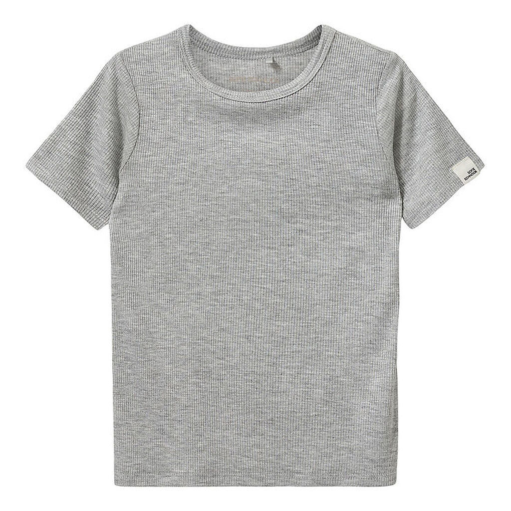 Sofie Schnoor T-Shirt - Rib - PiperSK - Grey Mel