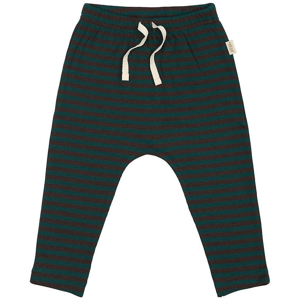 Petit Piao Bukser - Rib - Modal - Dark Sea/Coffe Bean