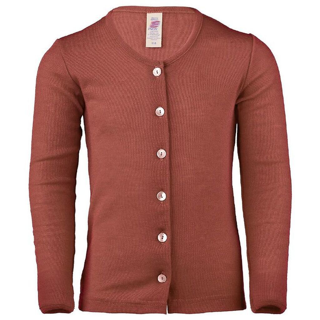 Engel Cardigan - Uld/Silke - Kobber