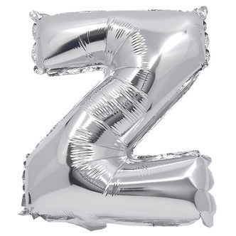 Decorata Party Foileballon - 30 cm - Z - Sølv
