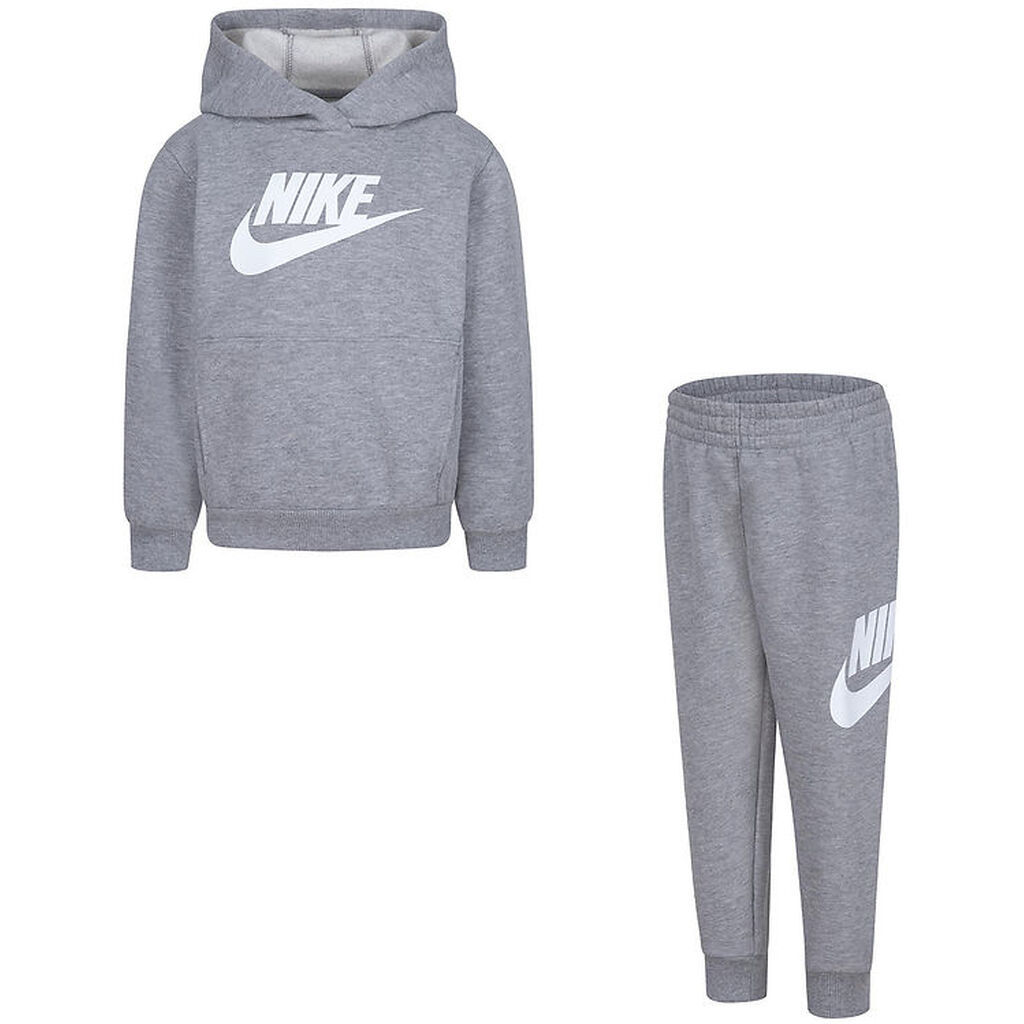 Nike Sweatsæt - Gråmeleret m. Hvid