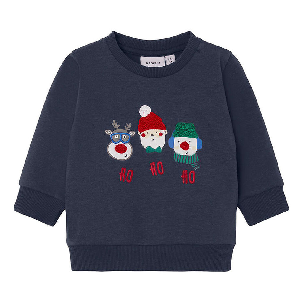 Name It Bluse - NbnRuby - Dark Sapphire m. Juledyr