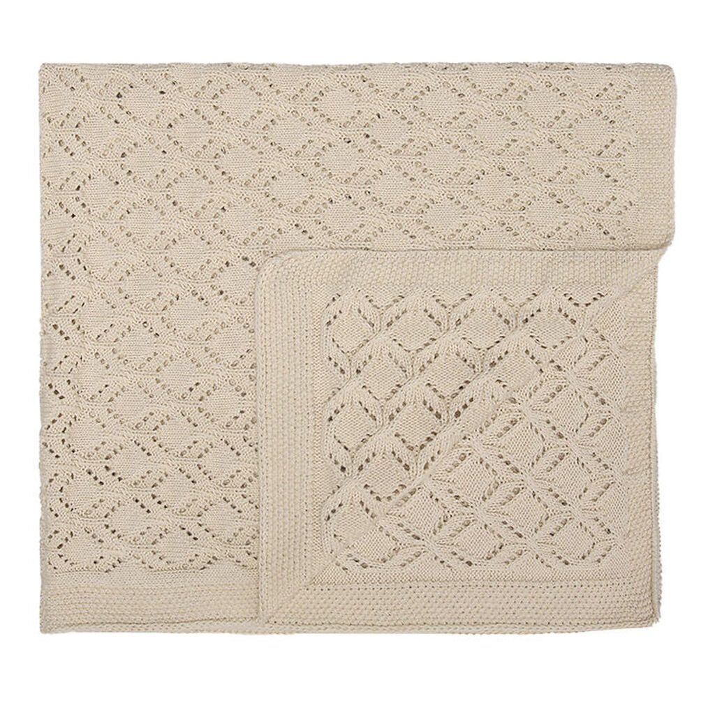 That's Mine Tæppe - Kala Knitted - 85x85 cm - Birch