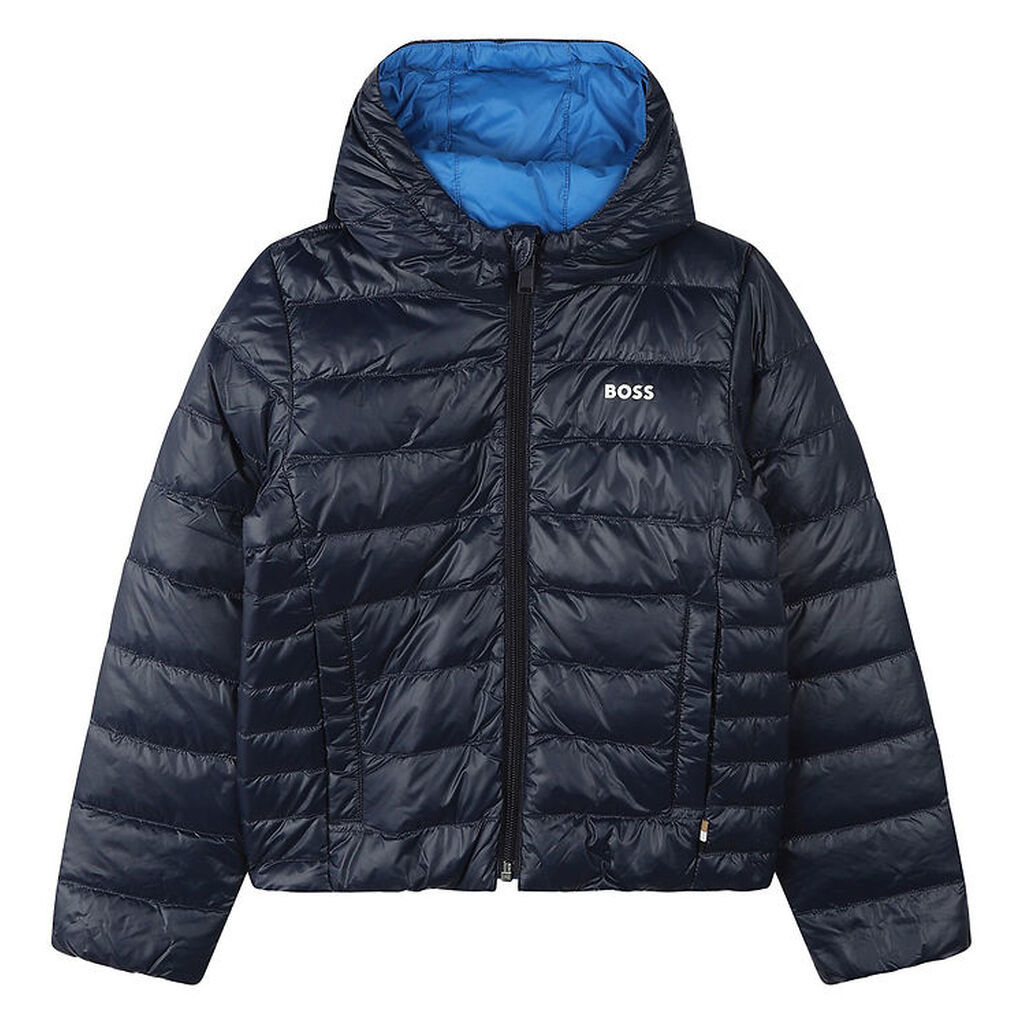 BOSS Dunjakke - Vendbar - Navy/Blå