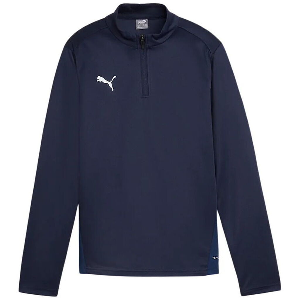 Puma Træningsbluse m. Lynlås - TeamGOAL - Navy/Hvid/Persian Blue