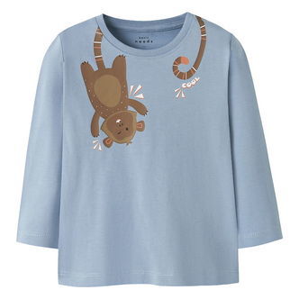 Name It Bluse - NmmVictor - Dusty Blue/Monkey