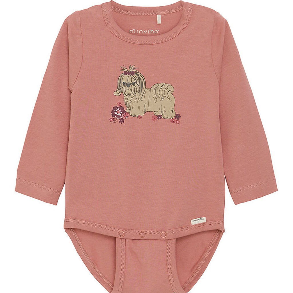 Minymo Body l/æ - Dusty Rose m. Hund