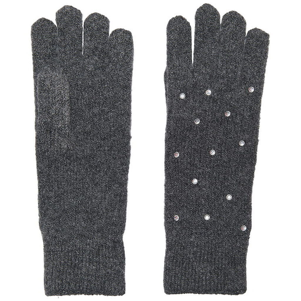 Kids Only Hansker - Strik - KogChyna - Dark Grey Melange/Rhinest