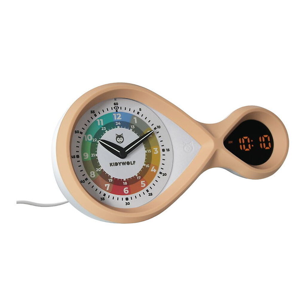 Kidywolf Vækkeur - Analog/Digital - Kidyalarm - Bronze