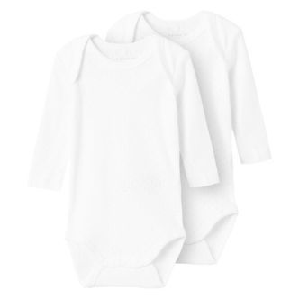 Name It Body l/æ - NbfBody - 2-pak - Bright White