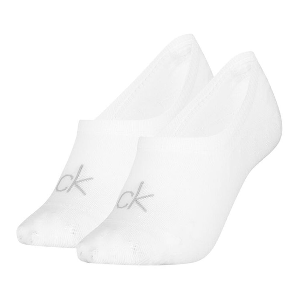 Calvin Klein Footies - High Cut - 2-pak - Hvid