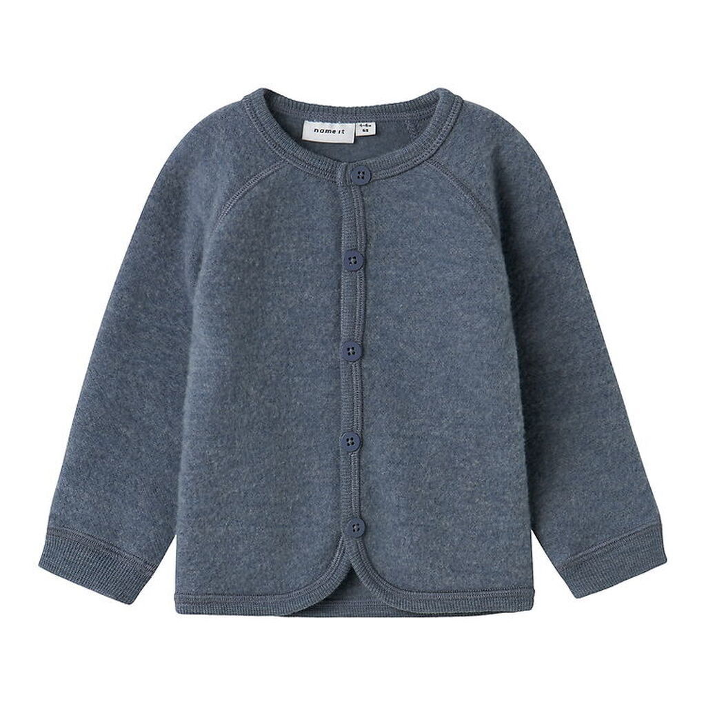 Name It Cardigan - Uld - NbmWmino - Folkstone Gray