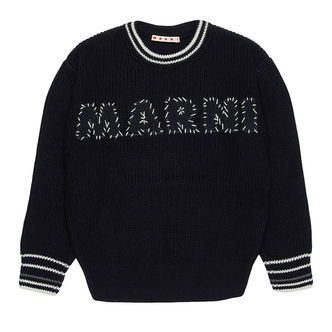 Marni Bluse - Strik - Sort m. Hvid