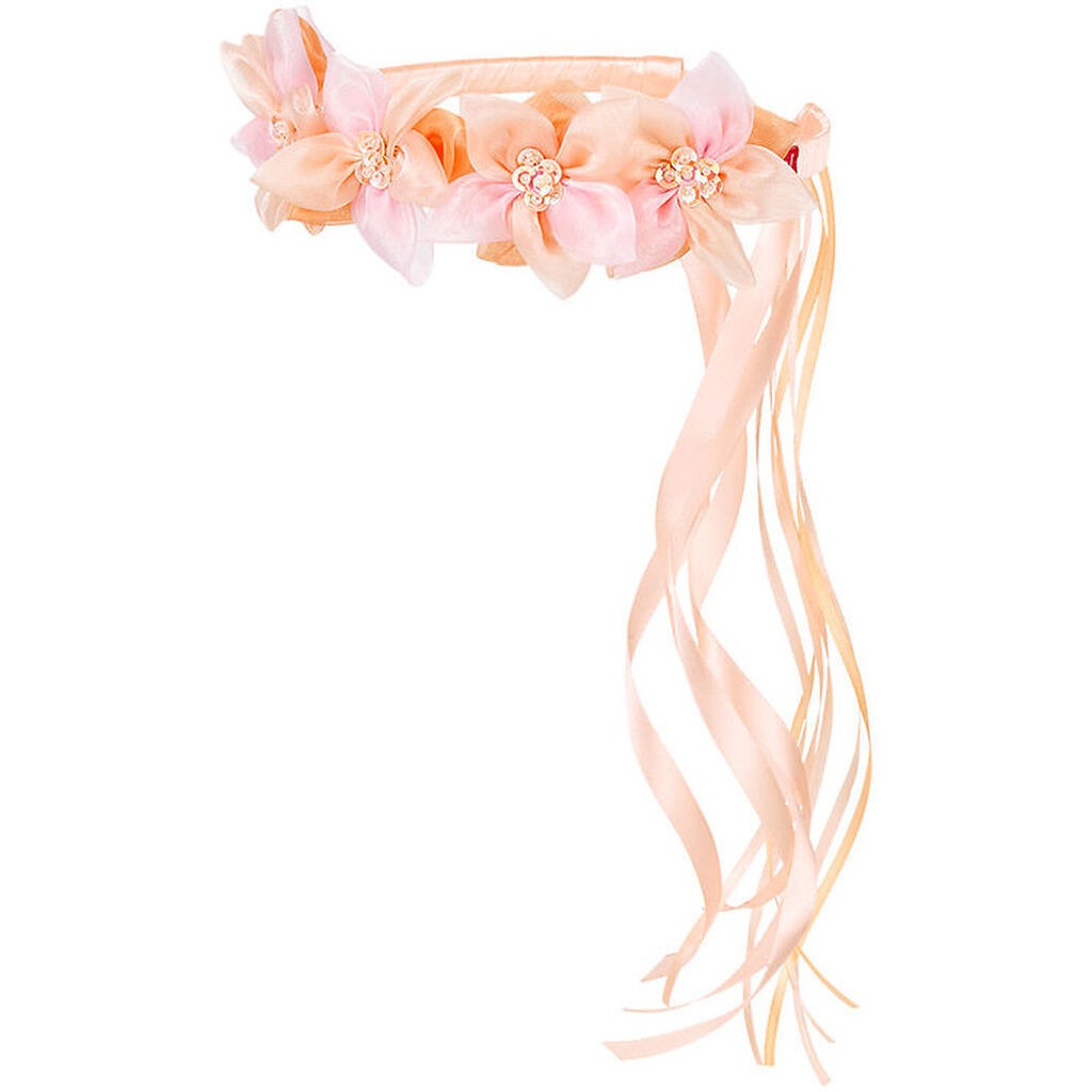 Souza Udklædning - Hårbøjle m. Blomster - Evaline - Rosa