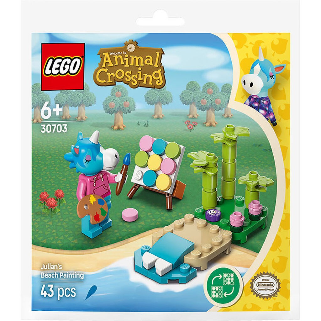 LEGOÂ® Animal Crossing - Strandmaleri med Julian 30703 - 43 Dele