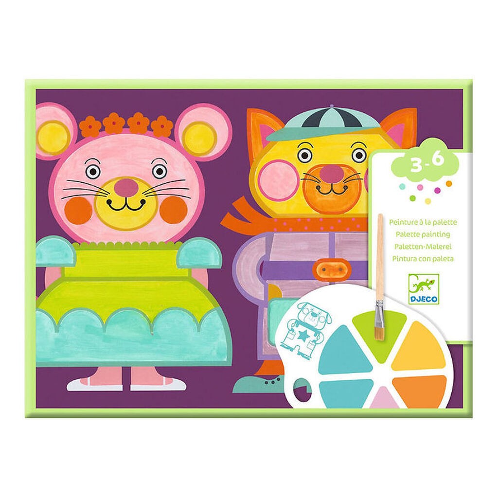 Djeco Farvesæt - Palette Painting - Chubby Cheeks