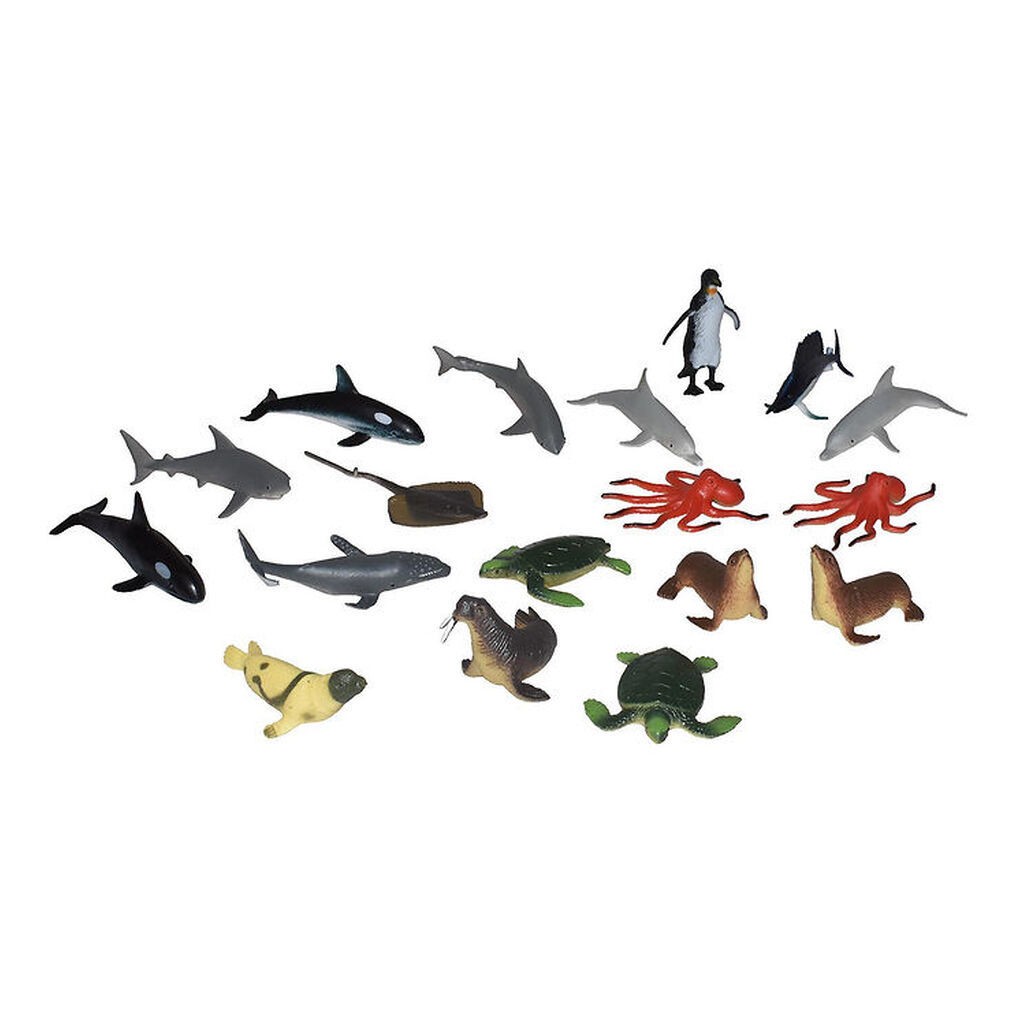 Wild Republic Figurer - Nature Tube - 18 stk. - Akvatiske Dyr