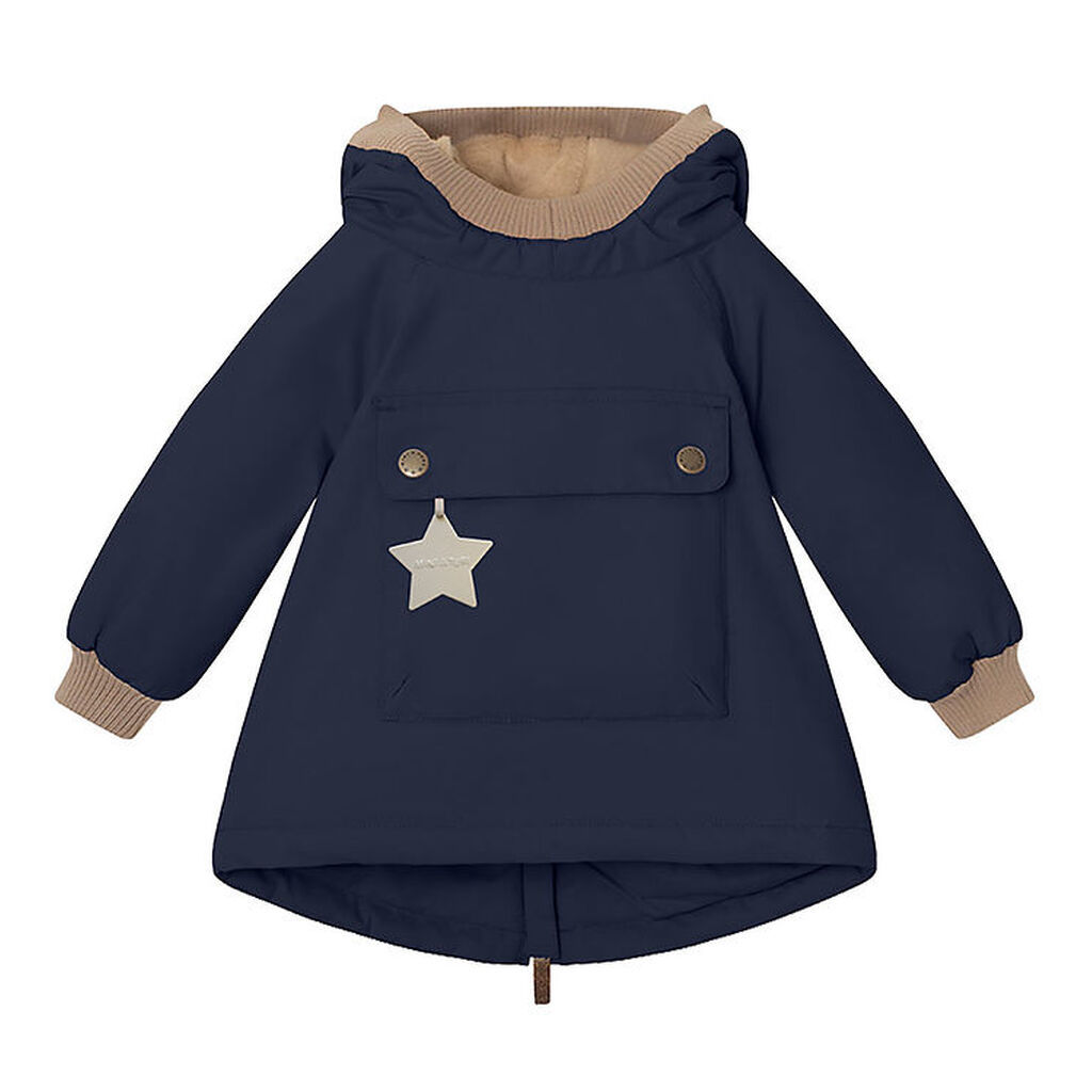 Mini A Ture Vinterjakke - Babywen Fleece - Outer Space