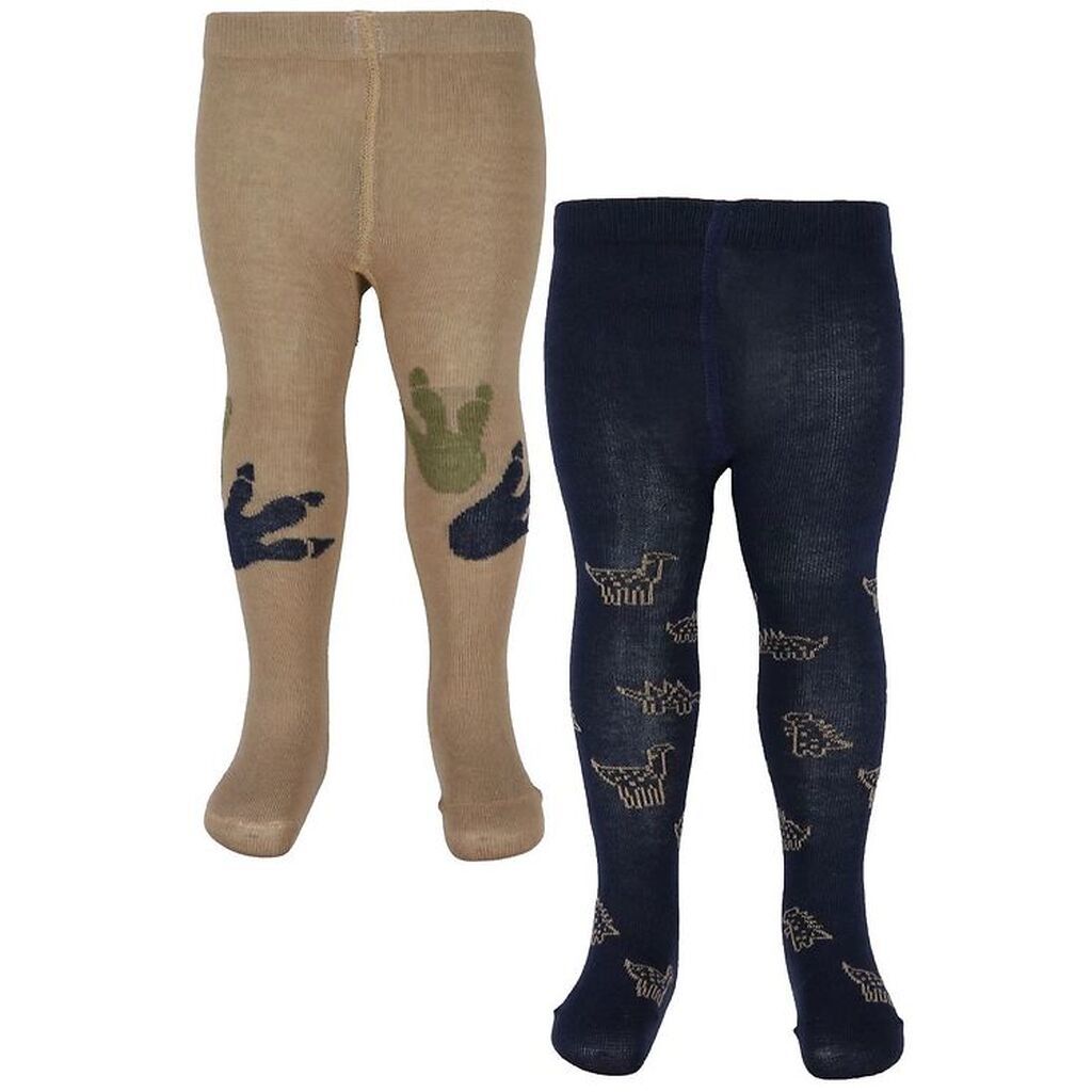 Minymo Baby Strømpebukser - 2-Pak - Dark Navy