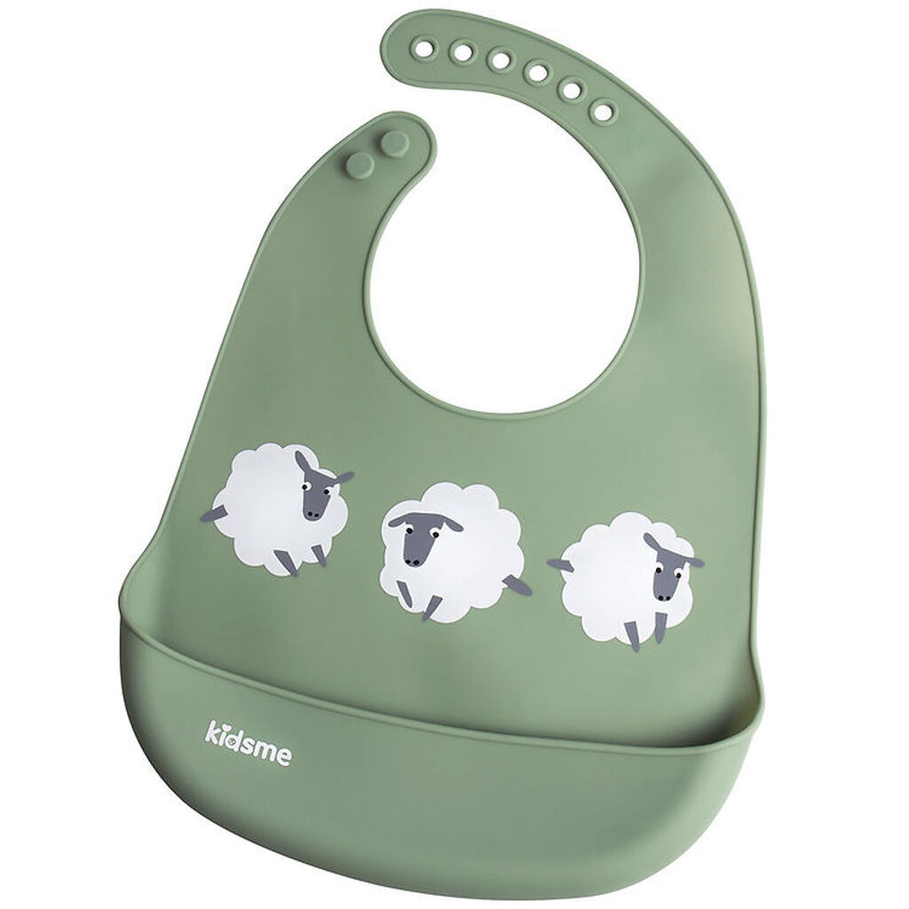 KidsMe Hagesmæk - Easy Clean Bib - Grøn