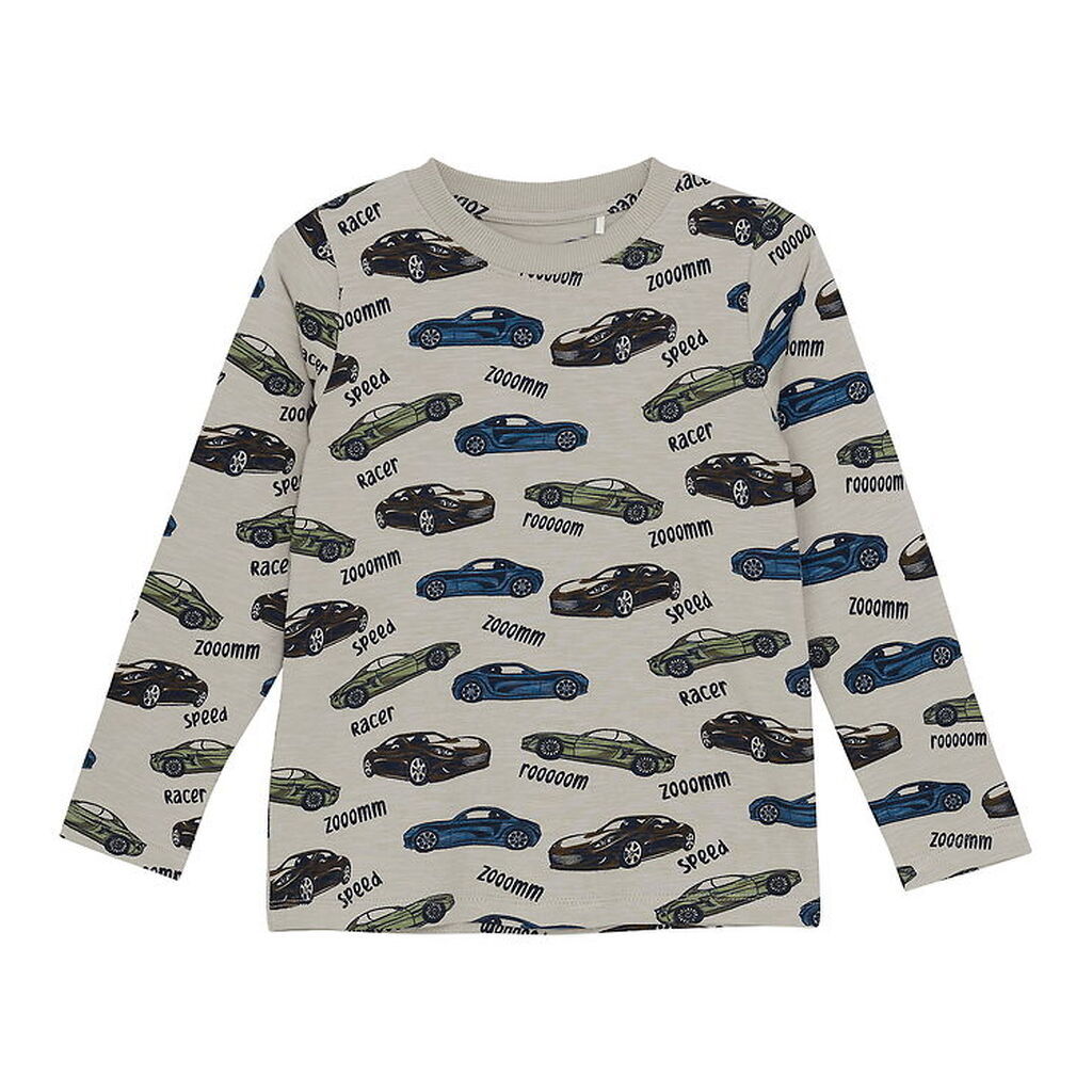 Minymo Bluse - AOP - Oxford Tan