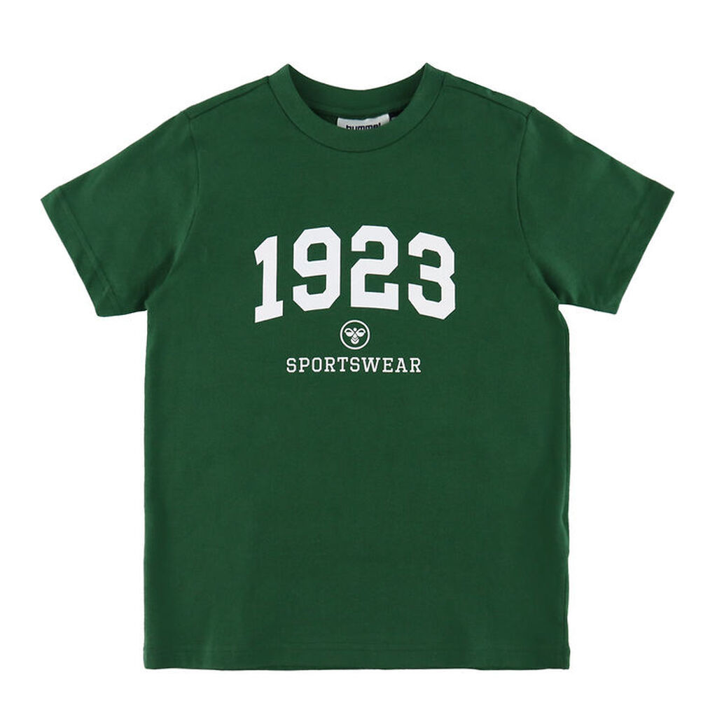 Hummel T-Shirt - hmlJR Graphic 1923 - Mørkegrøn